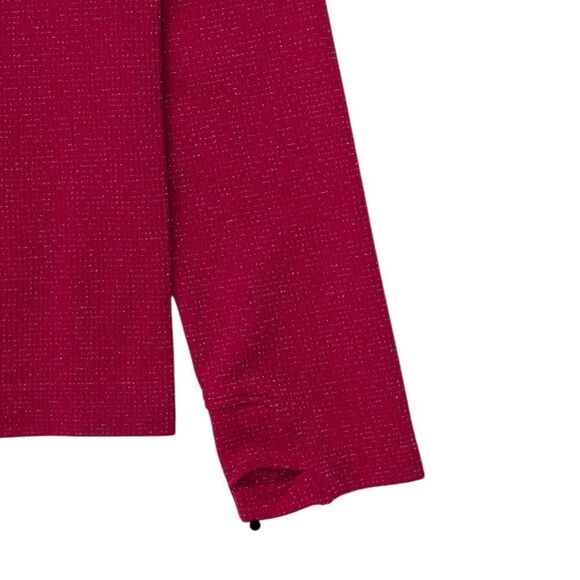 Athleta Girl Power Up Shimmer Top in Candy Red NWOT - Picture 4 of 10